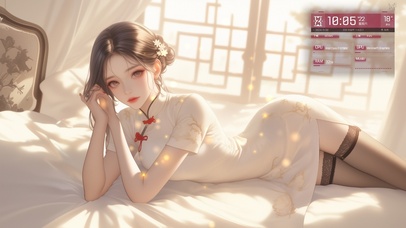 她的微微皱眉像是雨后初晴的云朵