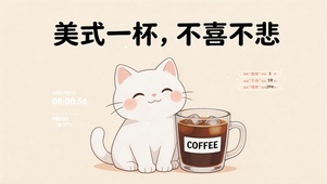 美式一杯，不喜不悲