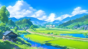 宫崎骏夏日乡村