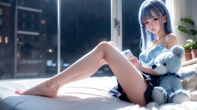 清纯纯欲长腿长发妹妹