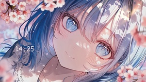 唯美二次元可爱樱花少女