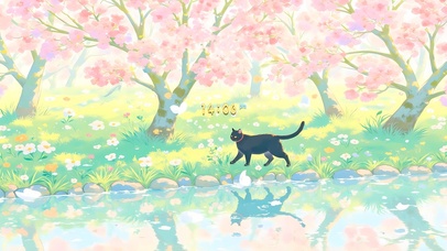 沿途的花会一直开