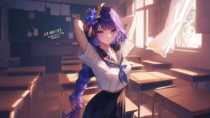 可爱高中女生
