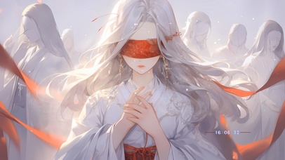 4k 禁欲系白发少女