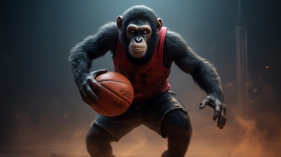 十二生肖之猴篮球运动员