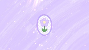 油画紫色小花