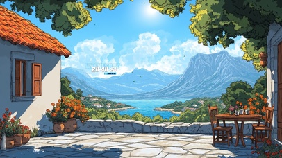 宁静的夏日小院