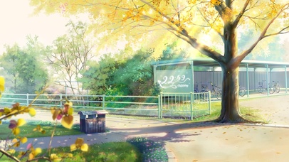 4K唯美治愈校园一角