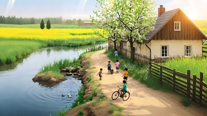 梦回儿时记忆中的乡村春天