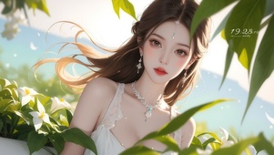 纯欲系田园长发美女