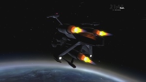 酷炫宇宙天空火箭卫星
