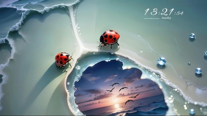 撕开海面的七星瓢虫