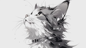线稿小猫