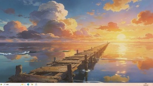 夕阳海景桌面主题