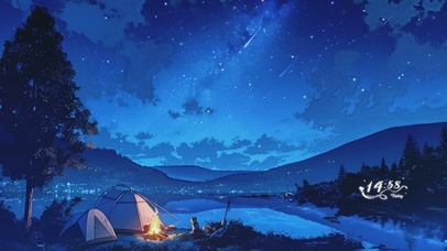 夜景插画AI壁纸