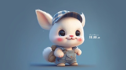 治愈 3D可爱兔子