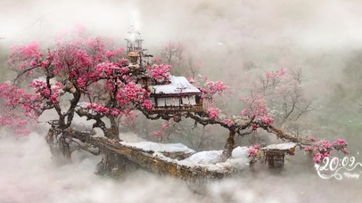 飘雪梅花
