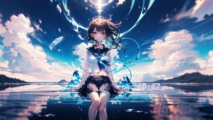 4K白云少女