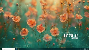 护眼花朵桌面主题