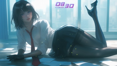 她像最后一圈跑步的脚步声