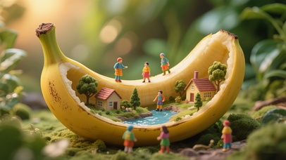 香蕉里的微观世界