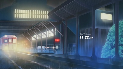 雨天上火车行程