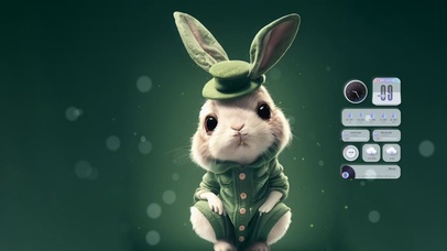 可爱呆萌小兔子