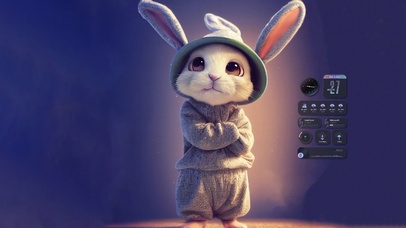 4K 潮流酷炫小兔几