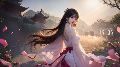 4K唯美古风美女