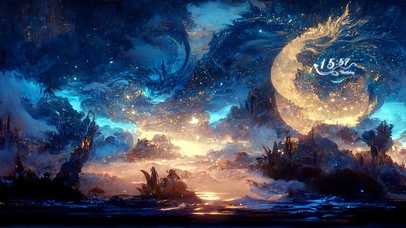 4k 唯美梦幻流云仙境