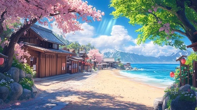 海边的夏日风景