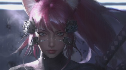 性感二次元插画美女