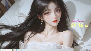 躺床美少女
