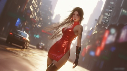 她的气质如初春花朵，娇嫩而坚韧