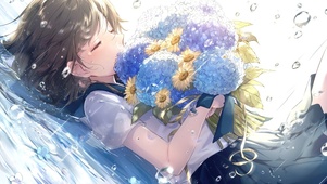 捧花的女孩