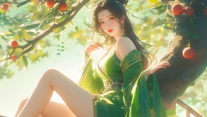 国风苹果少女