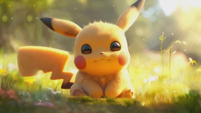 4k超可爱皮卡丘晒太阳