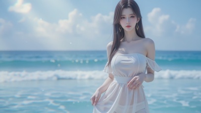 简约护眼美女壁纸