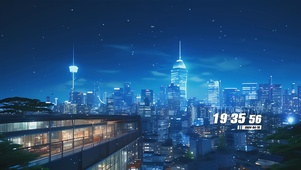 城市夜空