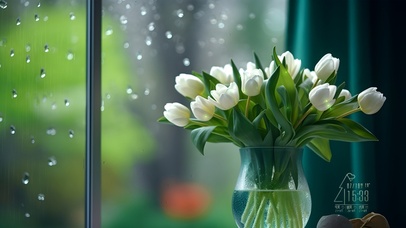 护眼清新 郁金香 