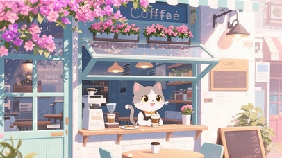 猫咪咖啡店