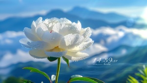 盛开白玫瑰