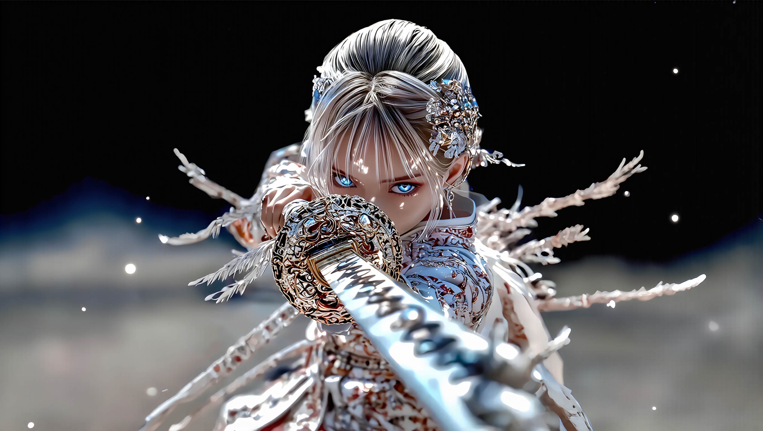 武士-美女 4k