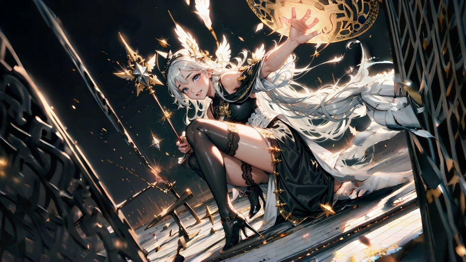 黑丝魔法美女
