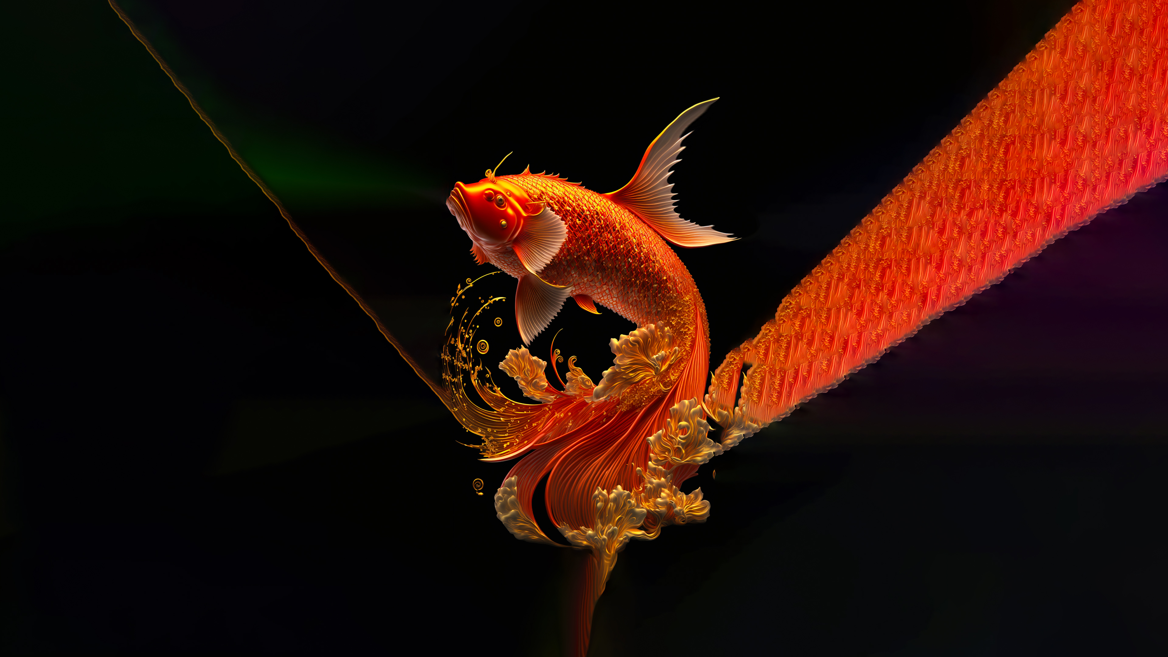 好运锦鲤 4K 红锦鲤