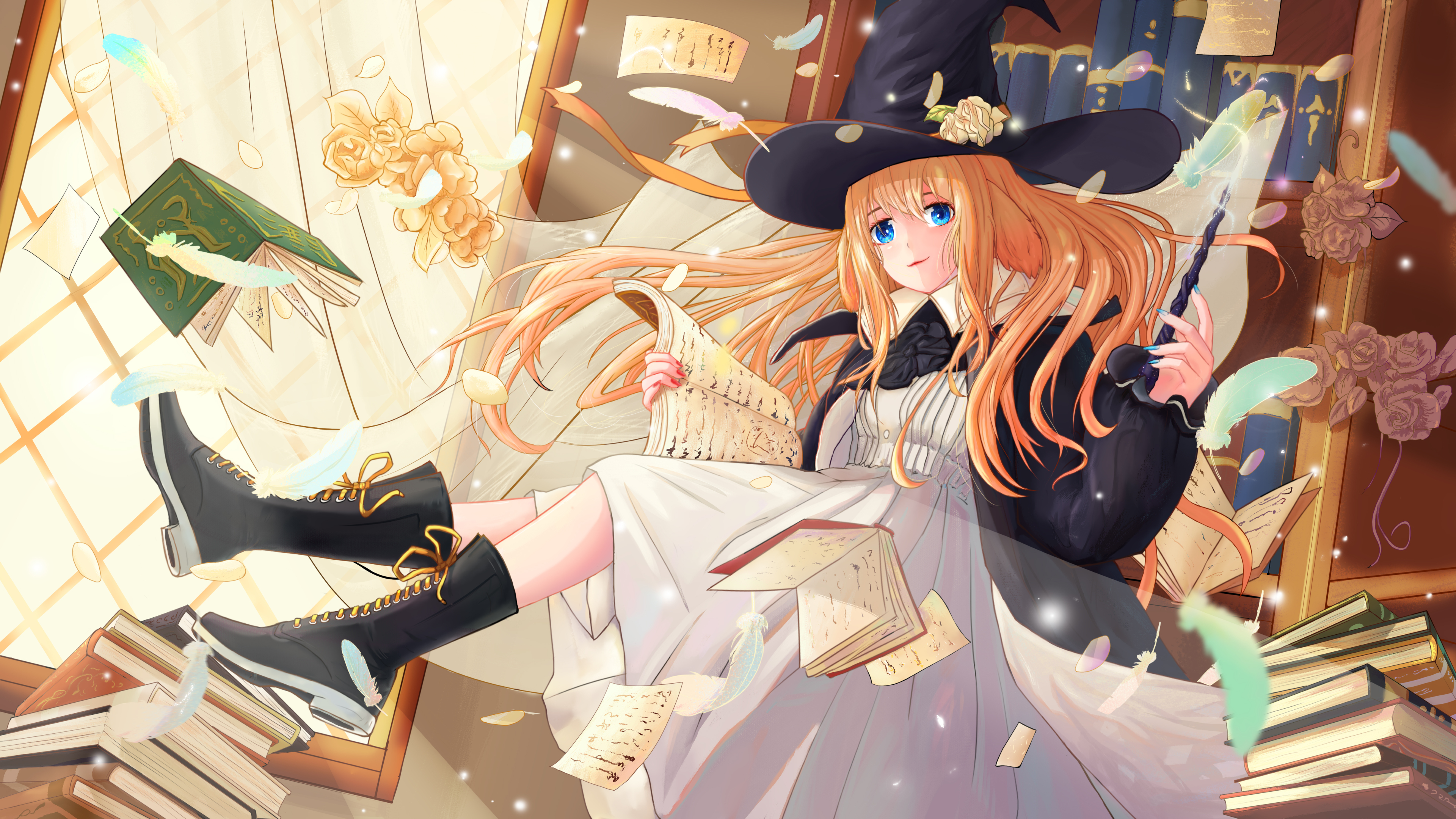 书(动漫静态壁纸) - 静态壁纸下载 - 元气壁纸