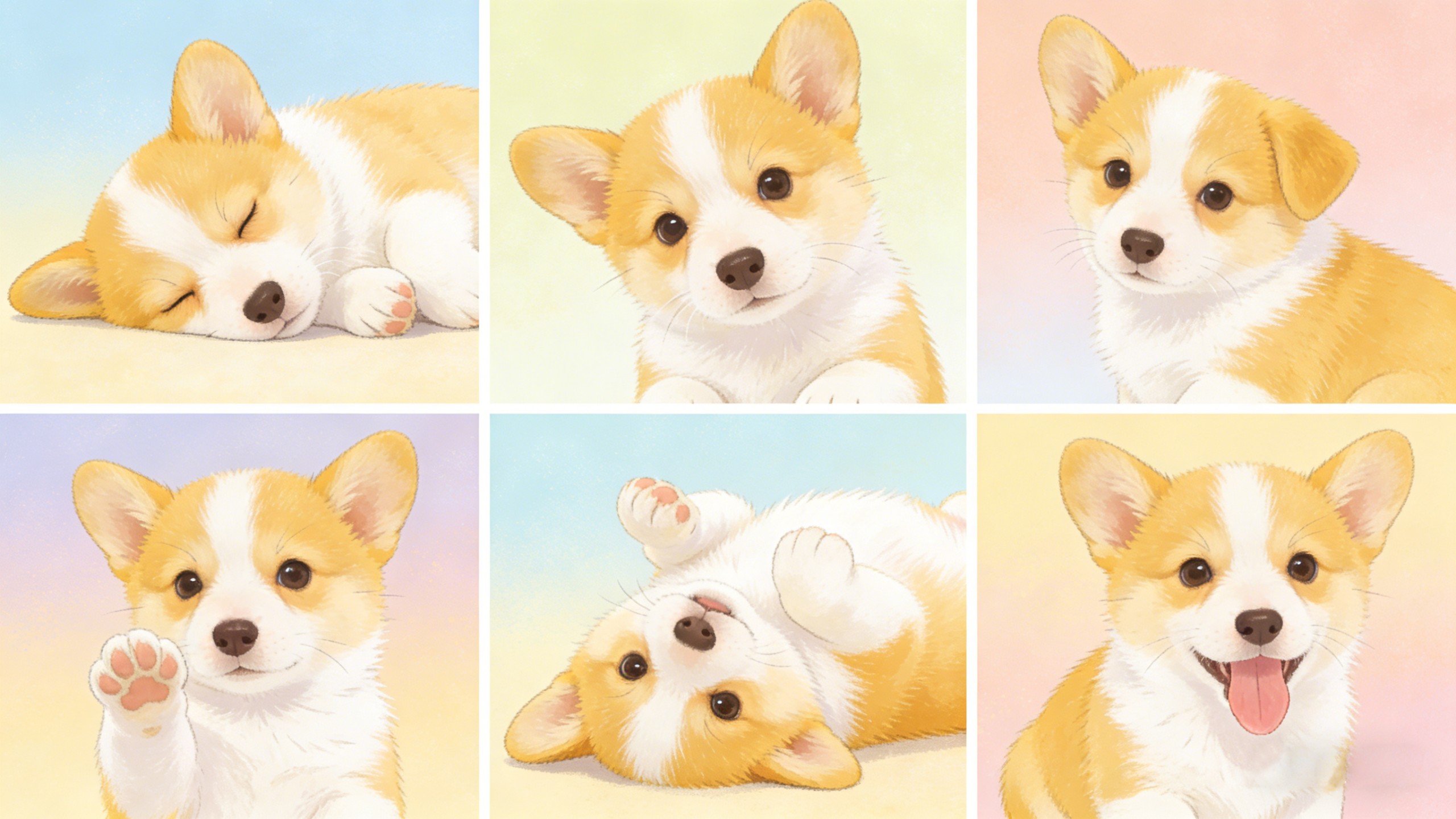 多动作柯基壁纸