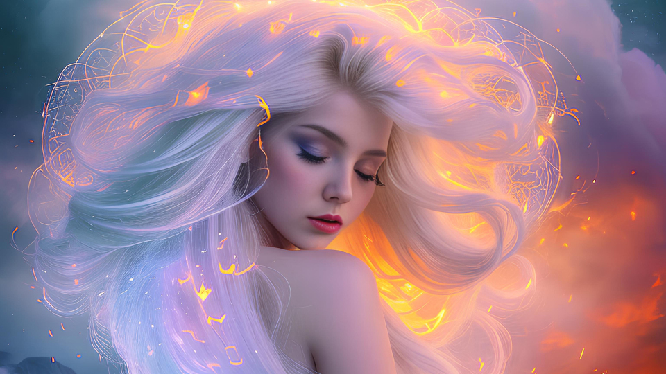 AI生成图-妖娆美人