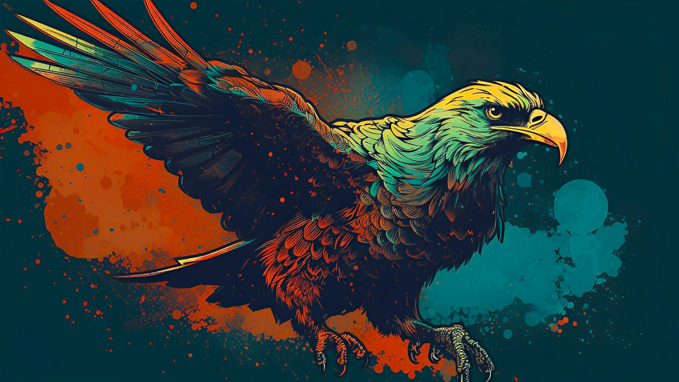 雄鹰展翅 高清4K壁纸