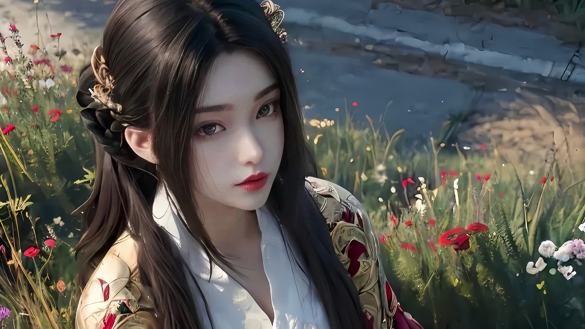 青春唯美女孩动漫清纯绚丽多彩